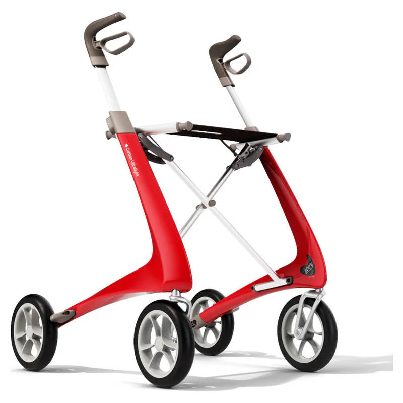 Red byACRE Carbon Ultralight four-wheel rollator